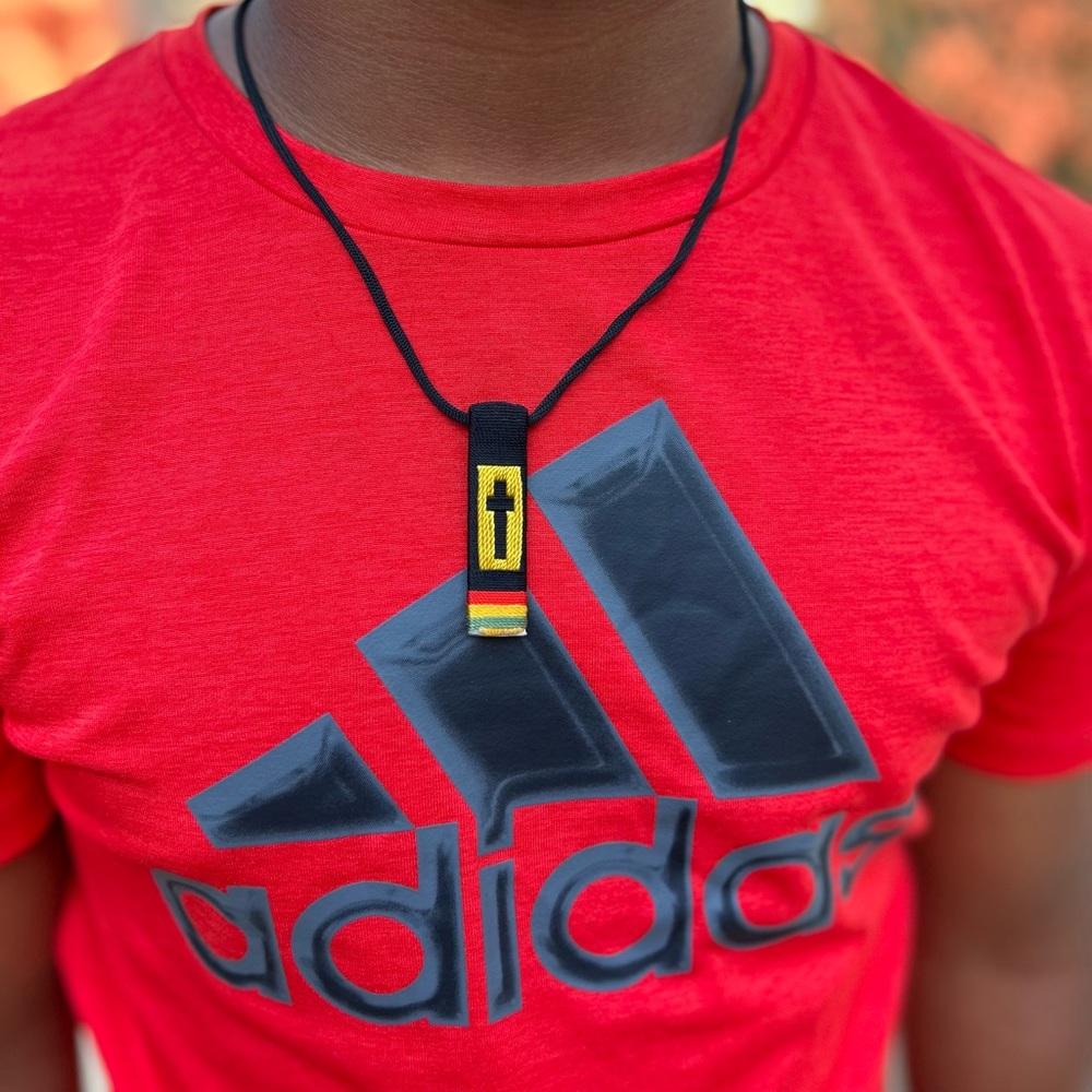 NW 💯 handmade adjustable initial tag necklace Benin Made
